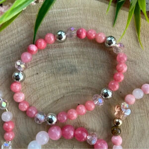 Handmade Pink Quartz bracelet for Self-Love 🩷
